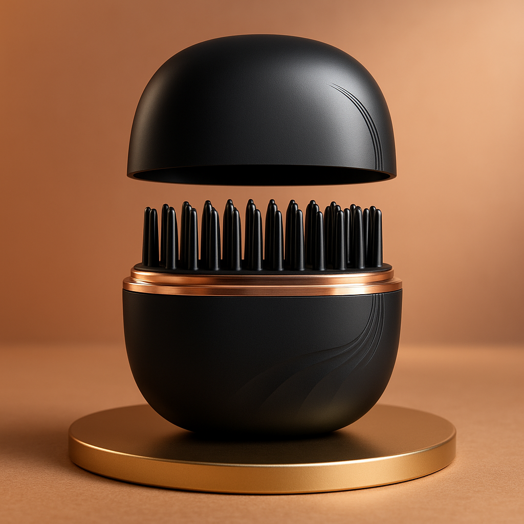 Mini Hair Straightening Comb Wireless Charging